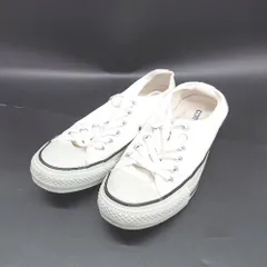 ◇ Θ CONVERSE コンバース ローカット スニーカー サイズ4 1/2 ホワイト レディース E  【1504240014104】のサムネイル