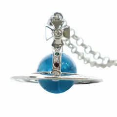 ヴィヴィアンウエストウッド Vivienne Westwood ペンダント アクセサリー ネックレス ジャイアントオーブ ロゴ ラインストーン シルバー色 ■GY04 /MQ