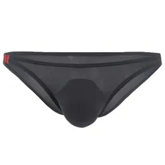 Karly Shop ビキニブリーフ メンズ ビキニ 下着 セクシー 男性 おしゃれ スケスケ エロい ローライズ 大きいサイズ 股上浅 涼しい 夏 ツルツル すべすべ e045