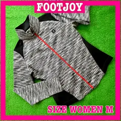 FOOTJOY フットジョイ フルジップ総柄 ストレッチ ゴルフ ジャケット M