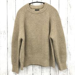 【 オローネ 】レディース ウールニットプルオーバー グレーブラウン