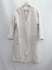 ◇ SLOBE IENA スローブイエナ ウール100％ 長袖 トレンチコート サイズＭ アイボリー レディース E  【1408060027798】