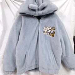 大きいサイズ GALFY ガルフィー 大型犬 青 XL ファーブルゾン もこもこ メンズ レディース かわいい かっこいい タイダイ 犬｜ファッション