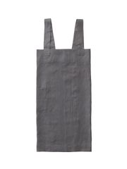 fog linen work リネンスクエアエプロン　グリーブルー（送料込み）