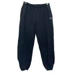 Champion スウェットパンツ M ブラック チャンピオン イージーパンツ ワンポイント 刺繍 スポーティー 古着卸 アメリカ仕入 2505-59