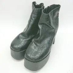 ◇ Θ attagirl アタガール 厚底 高級感 厚底ショートブーツ サイズM ブラック系 レディース E  【1507250002215】