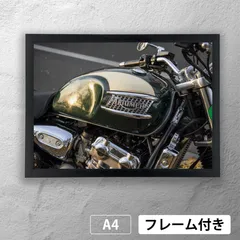 トライアンフ（Triumph Bonneville）　クラシック　タンクアップ　フォトポスターA4　マット　その4　【フレーム付】《MT》のサムネイル