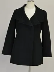 ルスーク LE SOUK コート アンゴラ ウール 38サイズ ブラック レディース s_z F-L2107