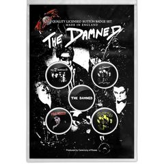 オフィシャル バンド缶バッジ ダムド THE DAMNED Young, Hot, Loud And Stiff 5個セット