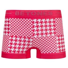 新品 BETONES ビトーンズ HOUNDSTOOTH RED メンズ フリーサイズ ボクサーパンツ