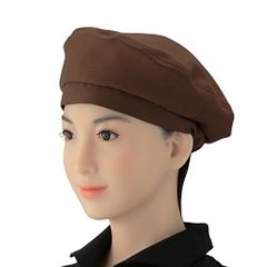 【新着商品】Fサイズ 【eXcolor】業務用帽子 全6色 ツイル制電 (ブラウン) ベレー EP8801
