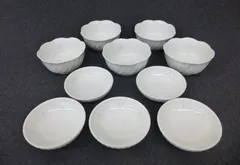 【未使用品】有田焼　西峰　透かし　蛍　10客セット　小鉢5客　小皿5客