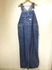 大き目 40s 50s ビンテージ OLD HICKORY オールドヒッコリー 首振りフック デニム オーバーオール W46L31 ワーク カバーオール 30s 20s