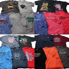 古着卸 まとめ売り カラーmix プリント 半袖Tシャツ 20枚セット (メンズ 3XL /4XL ) アンダーアーマー マーベル ナイキ 中古 古着 MZ2027
