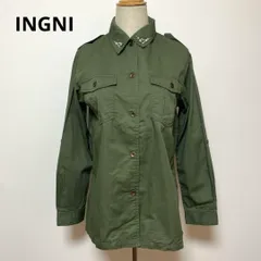 INGNI イング ビジュー付き オリーブグリーン シャツ Mサイズ