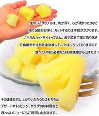 冷凍パイン カットパイナップル 1.5kg  (500g×3P)  冷凍パイナップル カットパイン フローズンフルーツ 果物 デザート ・パインチャンク【３Ｐ】・