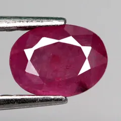 【天然ルビールース 1.13ct:7338】タンザニア産 Natural Ruby 裸石 標本 鉱物 宝石 コランダム jewelry Winza Tanzaniaのサムネイル