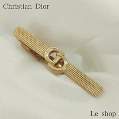 Christian Dior クリスチャンディオール タイピン ネクタイピン ゴールド CDロゴ フォーマル 中古