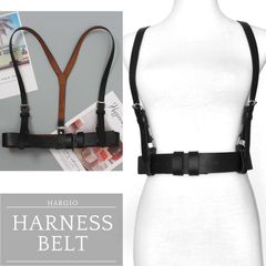 ハーネスベルト ハーネス レディース ベルト ウエストベルト レディースベルト ファッションベルト 合皮 革 レザー 女性用ベルト ブラック 黒 大人 かわいい お洒落 トレンド オルチャン 韓国 ファッション 人気 プレゼント