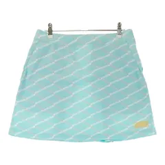 サイズ：2 NEW BALANCE GOLF ニューバランス  スカート バックプリーツ ロゴ総柄 ブルー系 [240101400253]# ゴルフウェア レディース ストスト