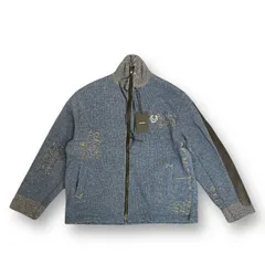 定価74800円 新品 MINUS 23AW DAMAGED TRUCK JACKET ダメージトラックジャケット ニット アウター ブルゾン マイナス サックス M-23F-DTKJKのサムネイル