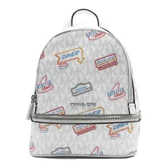 マイケルコース MICHAEL KORS リア エクストラスモール プリント バックパック 2WAY 35T5SRAB0I OPTIC WHITE アウトレット レディース