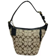 COACH コーチ ワンショルダーバッグ セミショルダーバッグ ミニバッグ シグネチャー レザー キャンバス 40896P ブラック