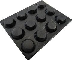 ゴム足　円の直径φ13.5mm　高さ5mm　シール接着ゴム足・ケース用ゴム足　12個入　＜2zi-034＞