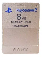 【中古】PS2ハード プレイステーション2専用メモリーカード 8MB サテン・シルバー