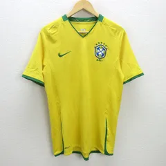 G■ナイキ/NIKE ブラジル代表 ユニフォーム ホーム半袖/258949-703【M】黄/men's/62【中古】■