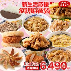 【1食217円！単品合計価格16,250円→6,490円！】  新生活応援福袋11種30食(唐揚げ1袋5人前)