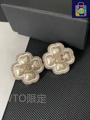 【今日特価】Chanel ヴィンテージ ダブル C ピアス 送料無料！在庫限定セール価格