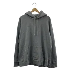 MM6 Maison Margiela / エムエムシックスメゾンマルジェラ | 2021AW | ロゴ刺しゅう オーバーサイズ フーディ プルオーバーパーカー | M | グレー | レディース