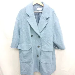 ■ ⊇ SLOBE IENA スローブ イエナ 長袖 コート　サイズ36 ブルー レディース E  【1410290064740】