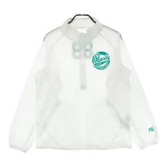 サイズ：5 PEARLY GATES パーリーゲイツ  ナイロン 長袖 ハーフジップジャケット  ホワイト系 [240101458895] ゴルフウェア メンズ ストスト
