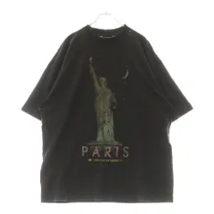 バレンシアガ　自由の女神 Tシャツ ブラック オーバーサイズ バレンシアガ自由の女神 Tシャツ ブラック オーバーサイズ