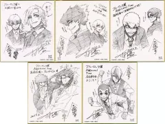 【中古】紙製品 集合 ミニ色紙セット(前半5会場) 「ブルーロック展」