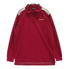 サイズ：M TAYLOR MADE テーラーメイド  長袖ポロシャツ ハーフジップ  レッド系 [240101377257]# ゴルフウェア メンズ ストスト