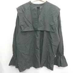 ◇ Discoat ディスコート パフスリーブ 長袖 ブラウス サイズM ブラック レディース E  【1408060069200】