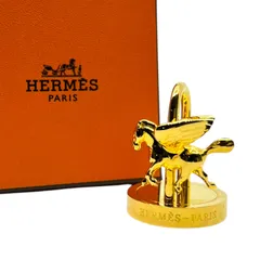 HERMES カデナペガサス チャーム ゴールド　南京錠　ペンダントトップ バイセル公式】エルメス ペガサス バッグチャーム 1993年 限定