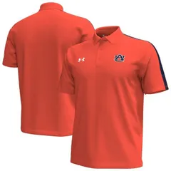 【送料無料】 アンダーアーマー メンズ Tシャツ トップス Men's Under Armour Orange Auburn Tigers Pinnacle Performance Polo Aub Orange