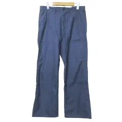 ヤエカ YAECA タグ付き ベイカーパンツ 156010 ネイビー LARGE-REGULAR 33/30 Xのサムネイル
