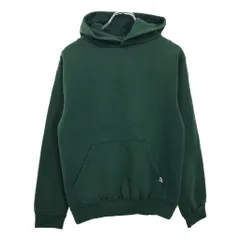 80年代 USA製 RUSSELL ATHLETIC ラッセル スウェット パーカー 無地 グリーン(メンズ S)中古 古着 U8662
