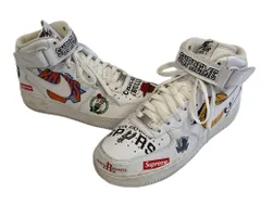 ナイキ NIKE ×SUPREME×NBA AIR FORCE 1 MID '07 WHITE ナイキ エアフォース1 ミッド ’07 ホワイト AQ8017-100 メンズ靴 スニーカー ホワイト 26cm 101sh-2313