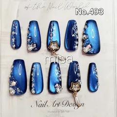 オーダー　マグネットネイル　ラメ　ビジュー　ネイルチップ ジェルネイル　カラー変更無料