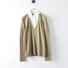 入手困難✨ ブルネロクチネリ 長袖シャツ トップス 異素材切り替え ネイビー 入手困難✨ ブルネロクチネリ 長袖シャツ トップス 異素材