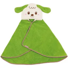 いないいないばあっ! ワンワン 吸水速乾 フード付バスポンチョ スケーター