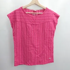 ◇ ⊂ PUMA プーマ フレンチ Ｔシャツ サイズL ピンク系 レディース E  【1502030037753】