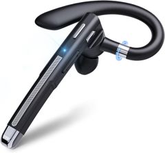 【人気商品】10時間連続使用 CVC8.0ノイズキャンセリング 左右耳兼用 マイク 無痛装着 片耳ワイヤレス 耳掛け式 HiFi音質 ヘッドセット 超軽量 5.3 自動ペアリング Bluetoothヘッドセット】Bluetooth 運転/電話会議/在宅勤務仕事