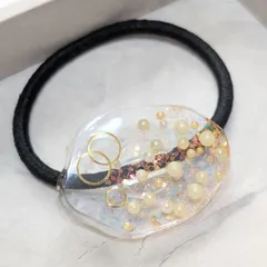 クリアなヘアゴム・イエロー